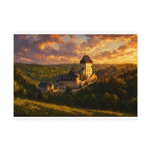 Karlstejn At Dawn
